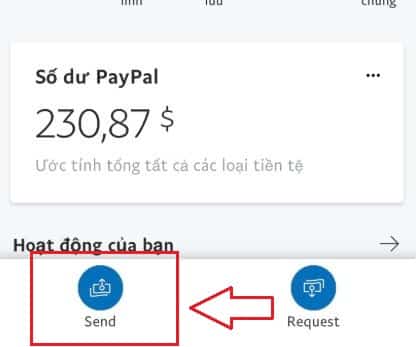 gui tien dien thoai paypal viet nam