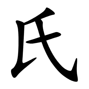 Bộ thị 氏 shì