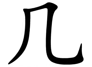 Bộ kỷ 几 jī