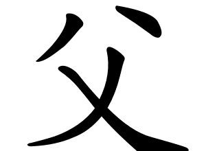 Bộ phụ 父 fù