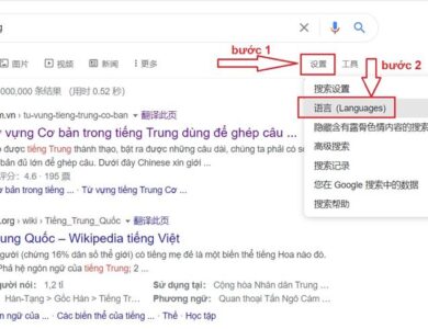 sua loi google tim kiem chuyen sang tieng trung