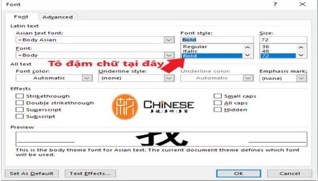 Bước 5 Hướng dẫn tạo file tập viết chữ Hán và mẫu tải về