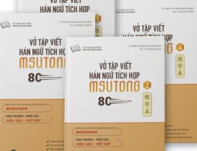 Vở tập viết tiếng Trung Hán ngữ tích hợp MSutong
